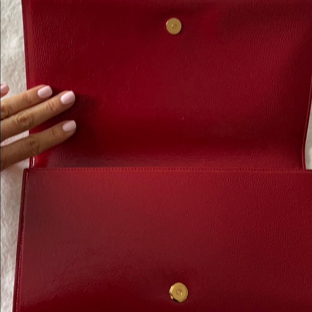YSL ❌SOLD ❌red clutch authentic ! - Picture 3 of 11